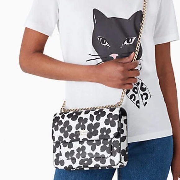 Kate Spade remi graphic blooms flap chain crossbody - Picture 8 of 16
